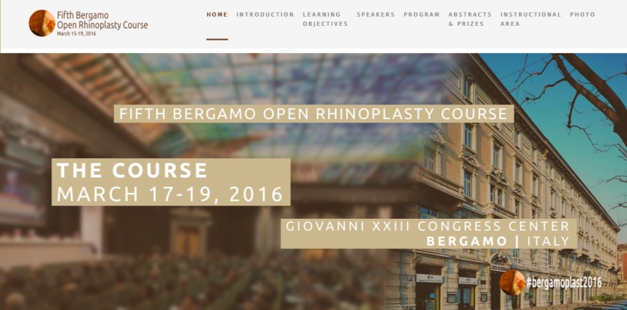 Congrès à Bergame 2016 sur la rhinoplastie